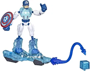 Hasbro Toys Hasbro Marvel Avengers Bend and Flex Missions Captain America Ice Mission Figure