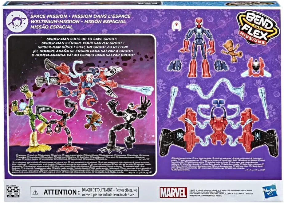 Hasbro Toys Hasbro Marvel Spider-Man Bend and Flex Missions Spider-Man Space Mission Action