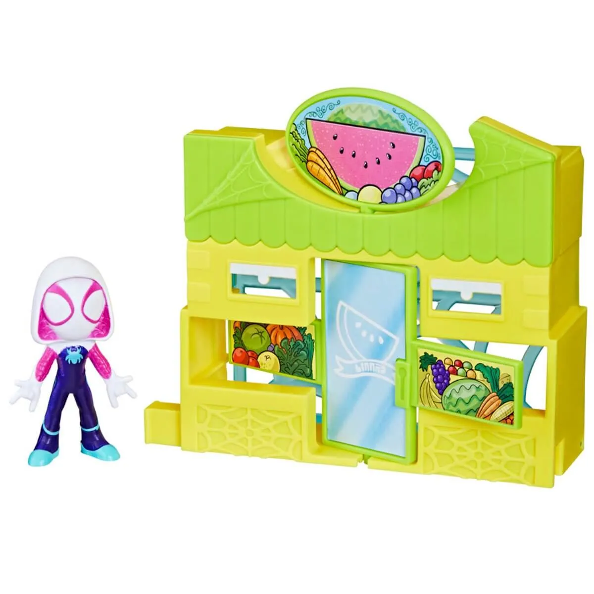 Hasbro Toys Marvel Spidey and Spidey and His Amazing Friends Ghost Spider Supermarket Playset