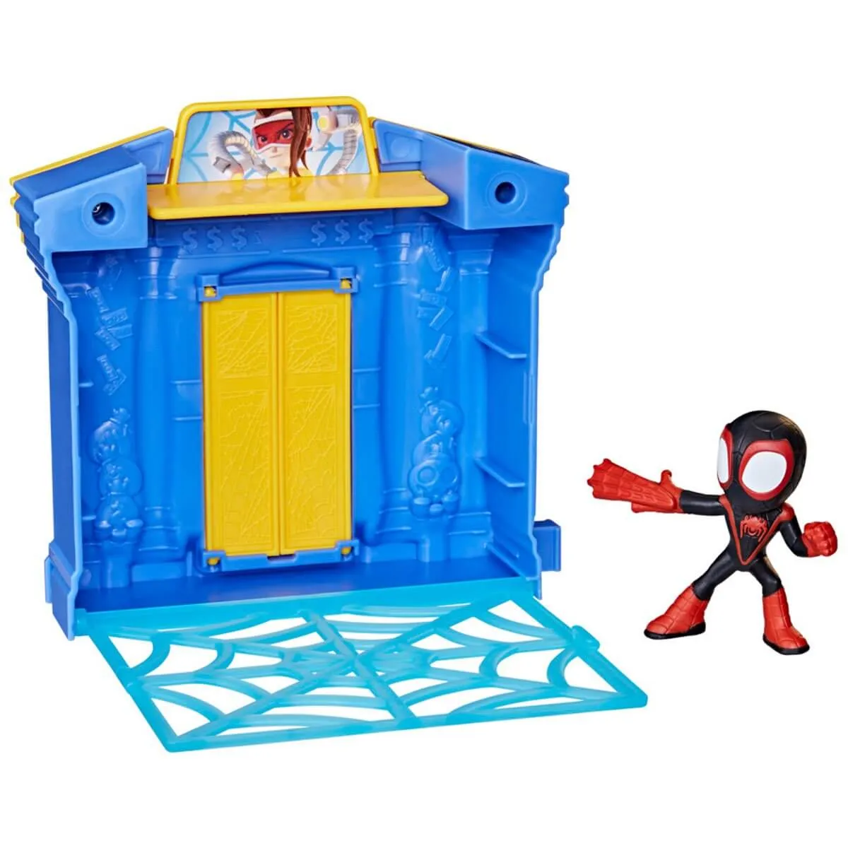 Hasbro Toys Marvel Spidey and Spidey and His Amazing Friends Miles Morales City Bank Playset