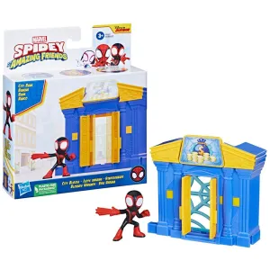 Hasbro Toys Marvel Spidey and Spidey and His Amazing Friends Miles Morales City Bank Playset