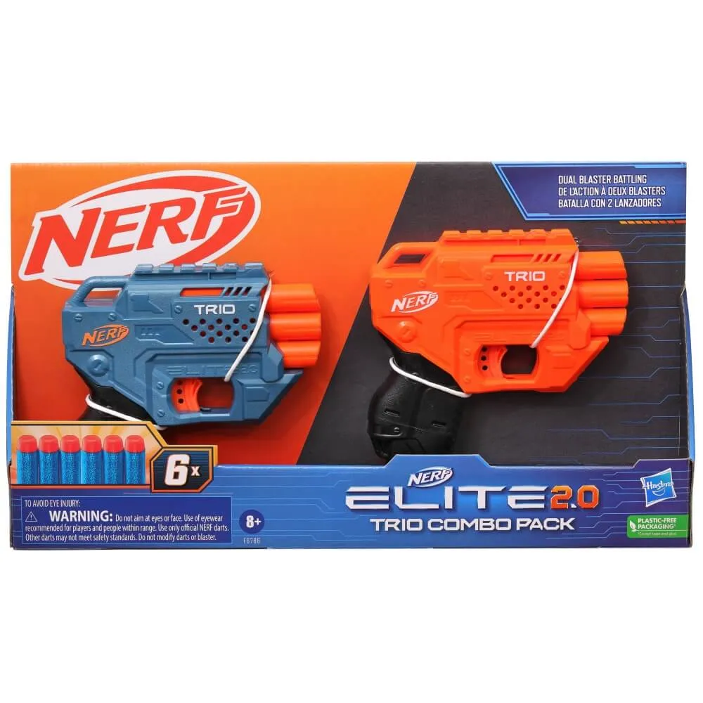 Hasbro Toys Nerf Elite 2.0 Trio Combo Pack