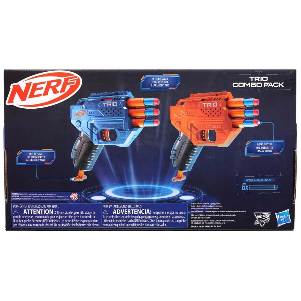 Hasbro Toys Nerf Elite 2.0 Trio Combo Pack