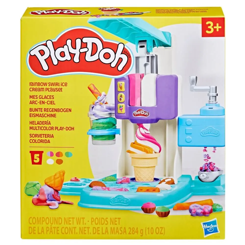Hasbro Toys Play-Doh Rainbow Swirl Ice Cream Playset