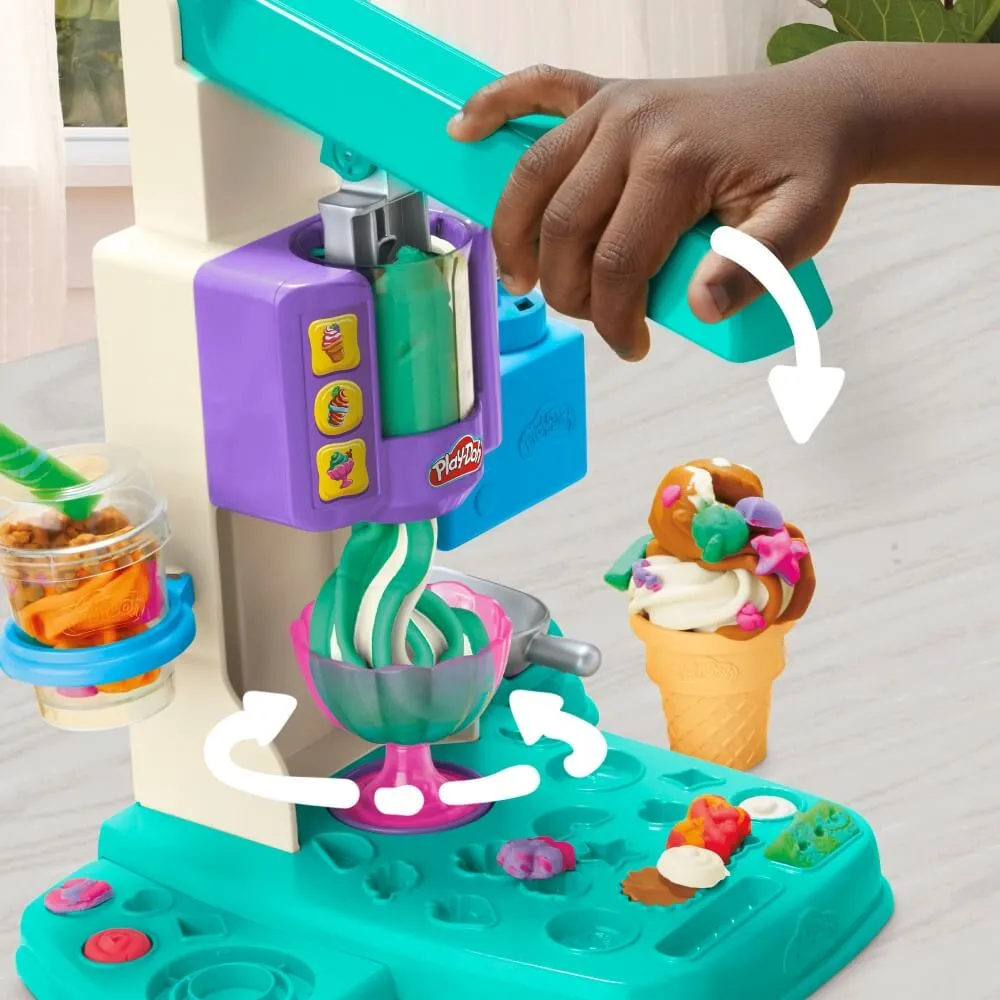 Hasbro Toys Play-Doh Rainbow Swirl Ice Cream Playset