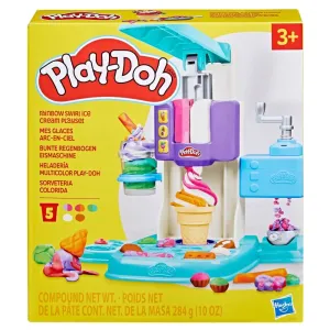 Hasbro Toys Play-Doh Rainbow Swirl Ice Cream Playset