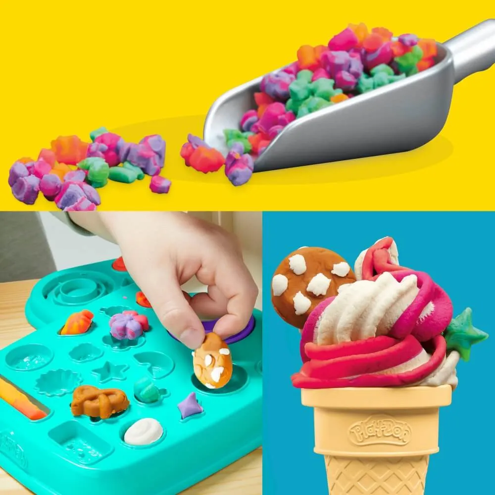 Hasbro Toys Play-Doh Rainbow Swirl Ice Cream Playset