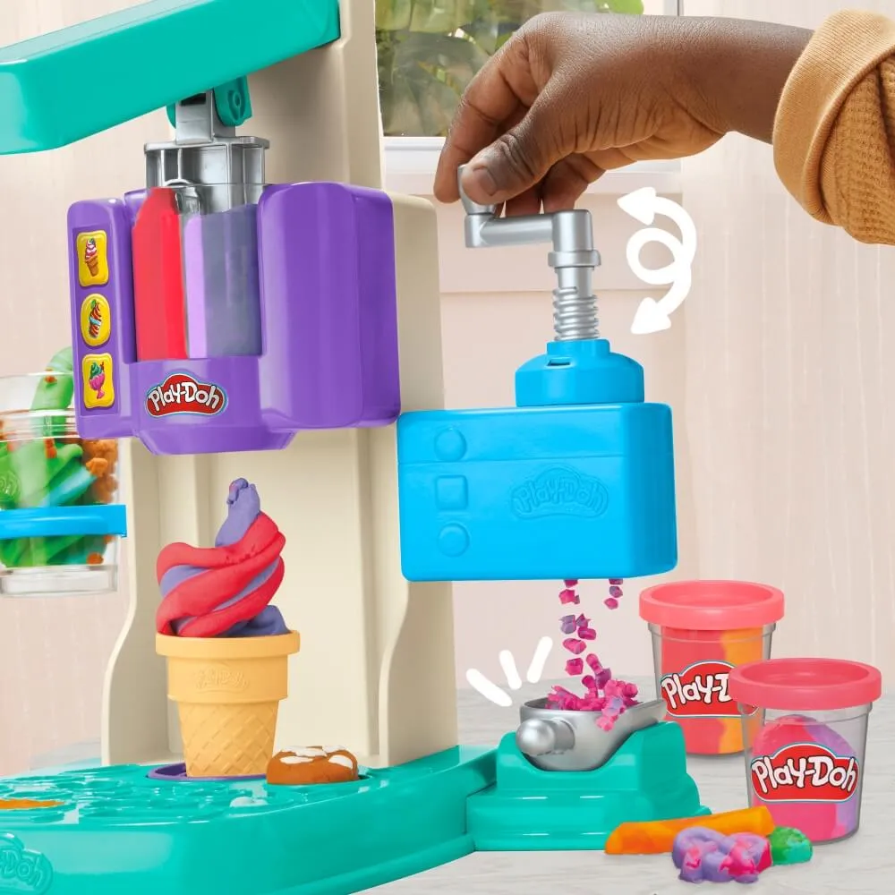 Hasbro Toys Play-Doh Rainbow Swirl Ice Cream Playset
