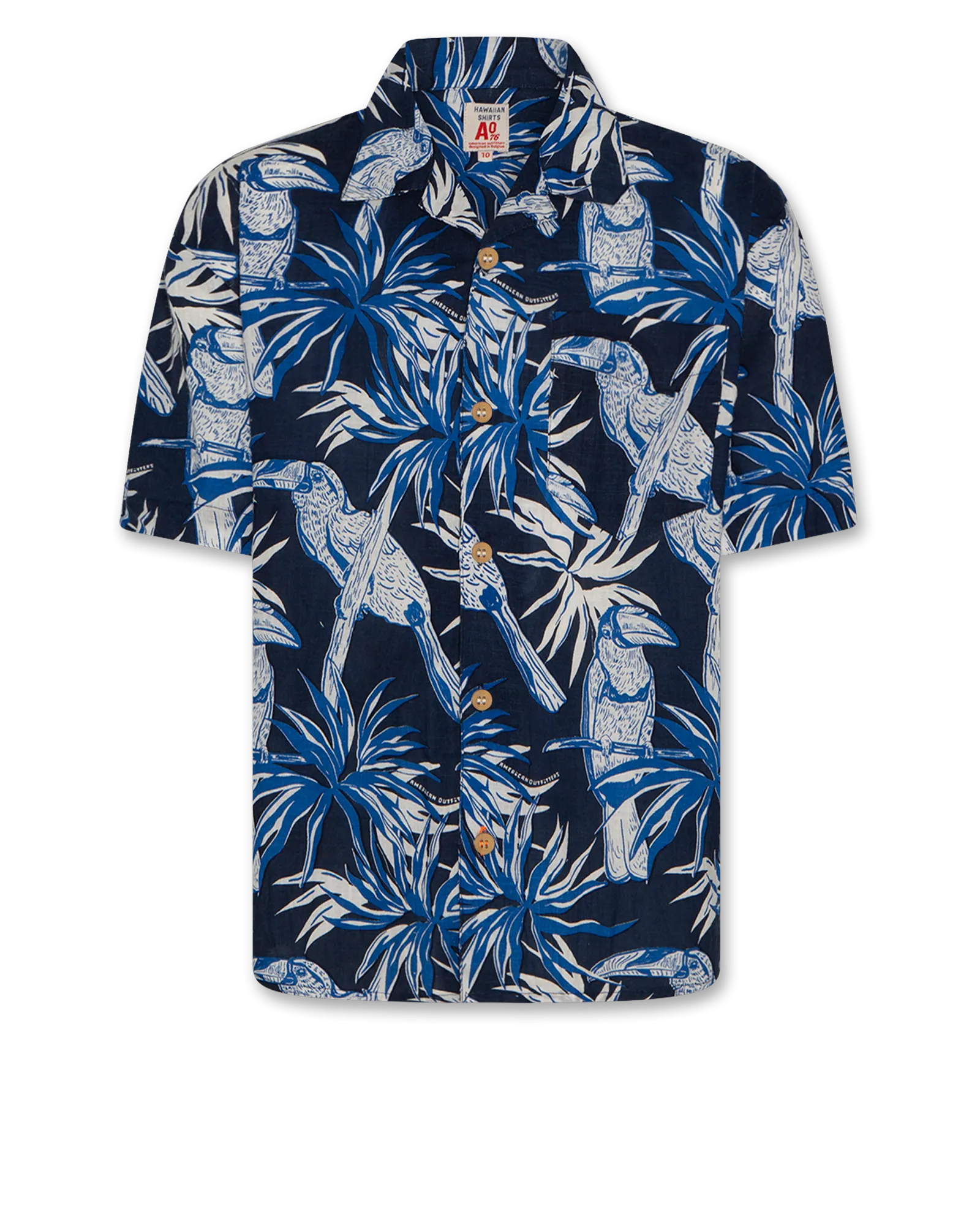 hawaiian kalahari shirt 000725 - mid blue Ao76 Clothes Boys Girls