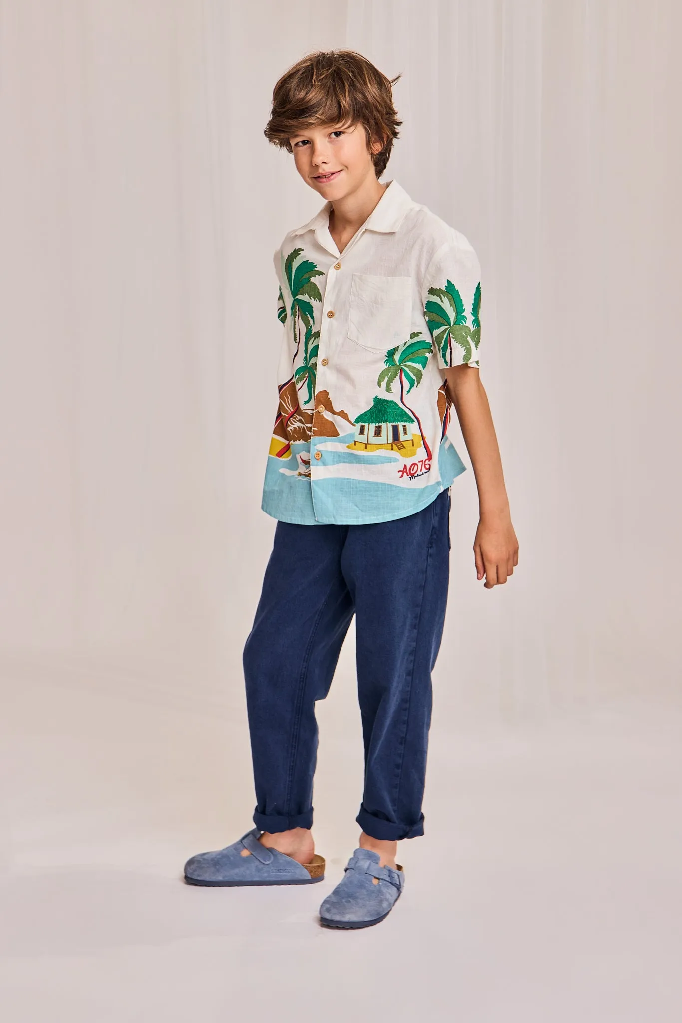 hawaiian malindi shirt 000099 - multicolour Ao76 Clothes Boys Girls