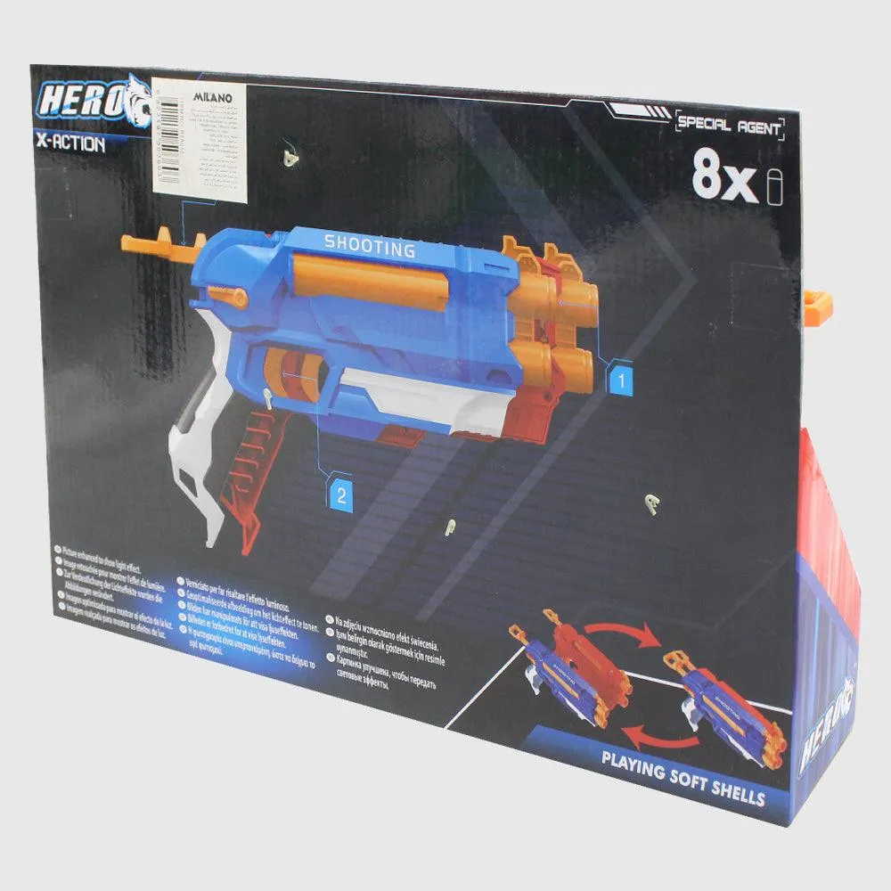 Hero Set Split Strike Gun Double Pack (2 Shooters, 3 Cans, 8 Darts)