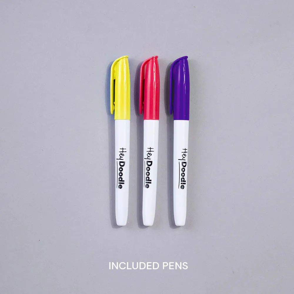 Hey Doodle Washable colouring Mat Dinoroar