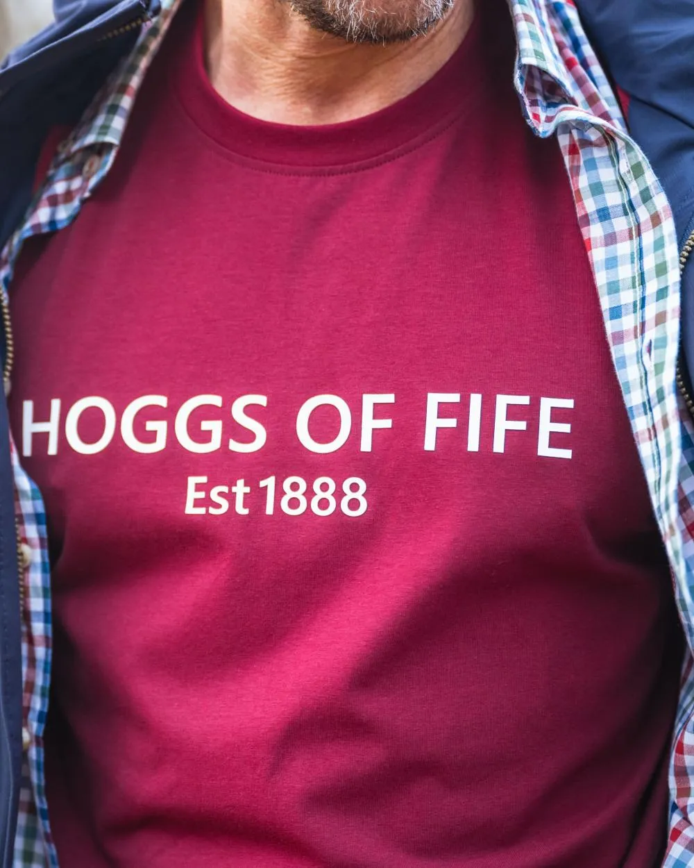 Hoggs of Fife Mens Canonbie Printed T-Shirt Hoggs of Fife
