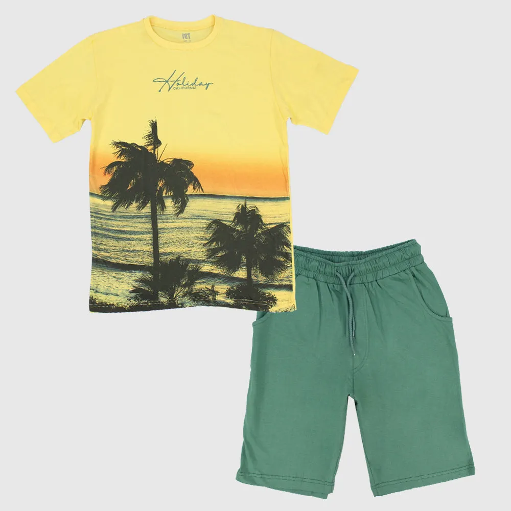 Holidays Short-Sleeved Pajama