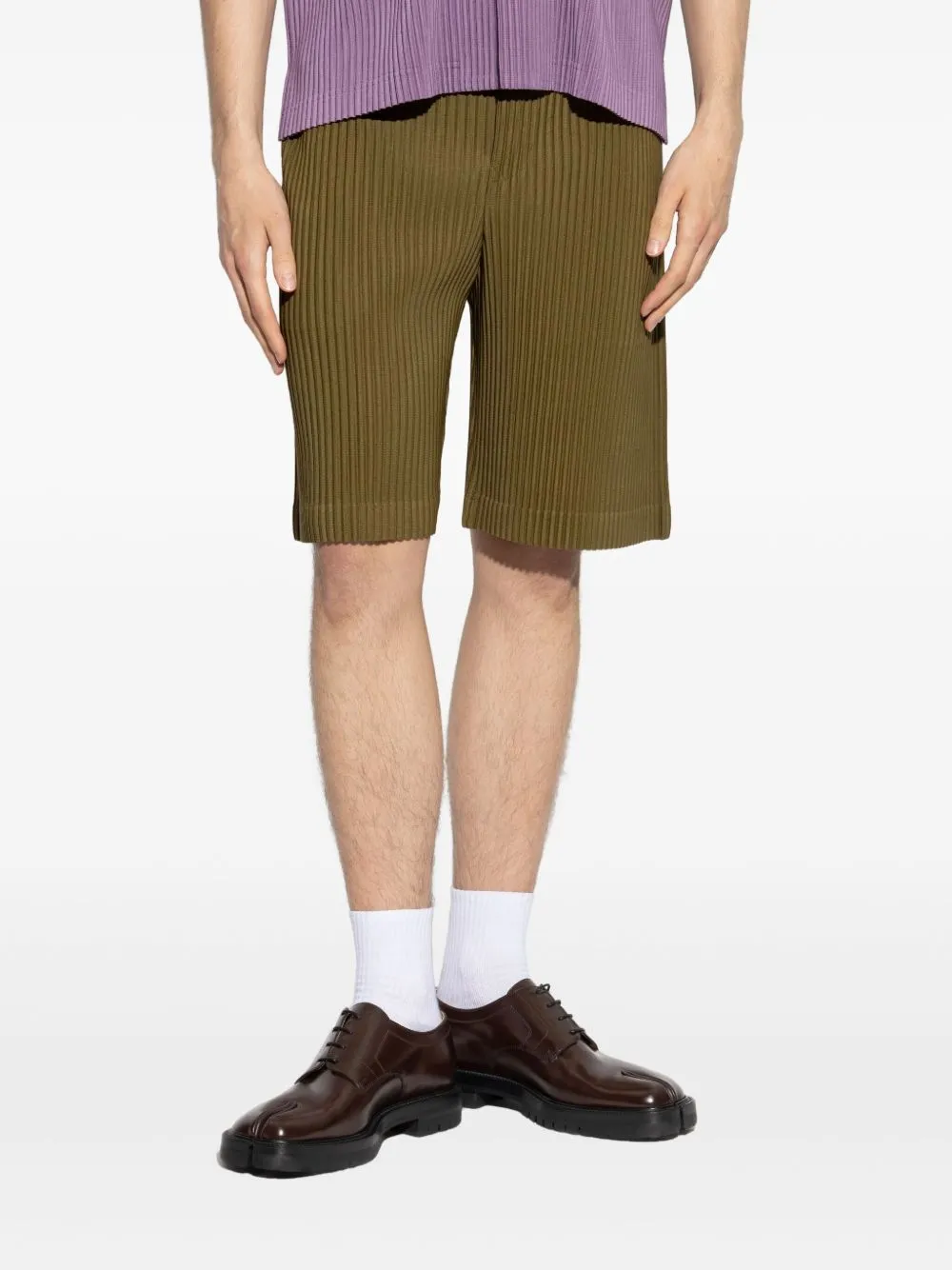 HOMME PLISSE ISSEY MIYAKE - Men Color Pleats Shorts Clothing_homme-plisse-iss