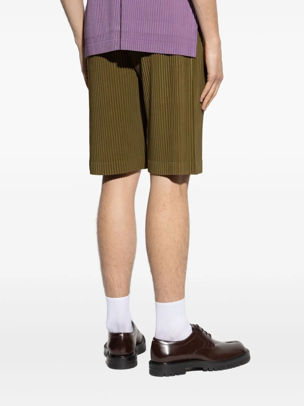 HOMME PLISSE ISSEY MIYAKE - Men Color Pleats Shorts Clothing_homme-plisse-iss