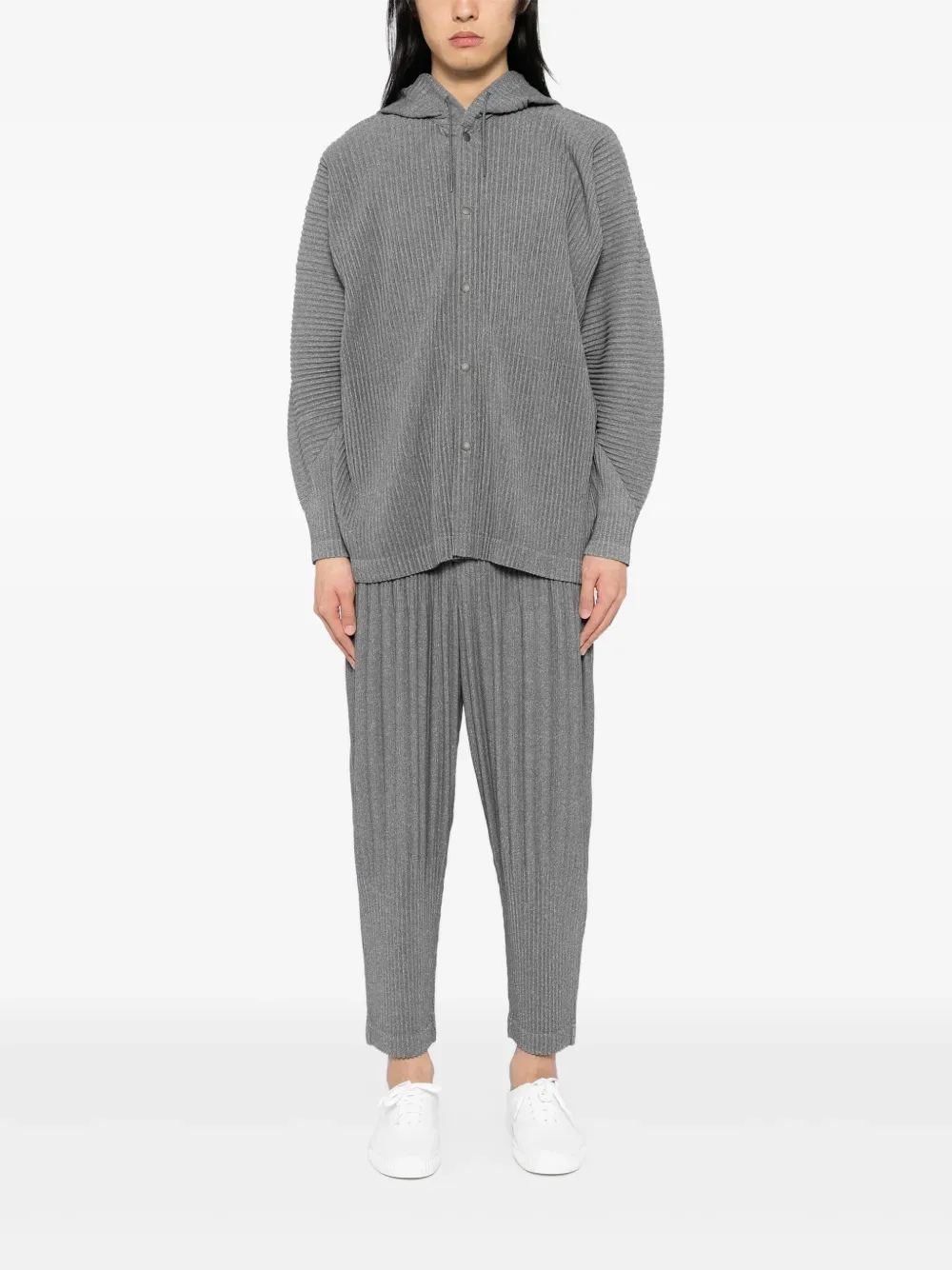 HOMME PLISSE ISSEY MIYAKE - Men Heather Pleats Pant Clothing_homme-plisse-iss