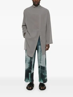 HOMME PLISSE ISSEY MIYAKE - Men Wind Walk Abstract Art Pant Clothing_homme-plisse-iss