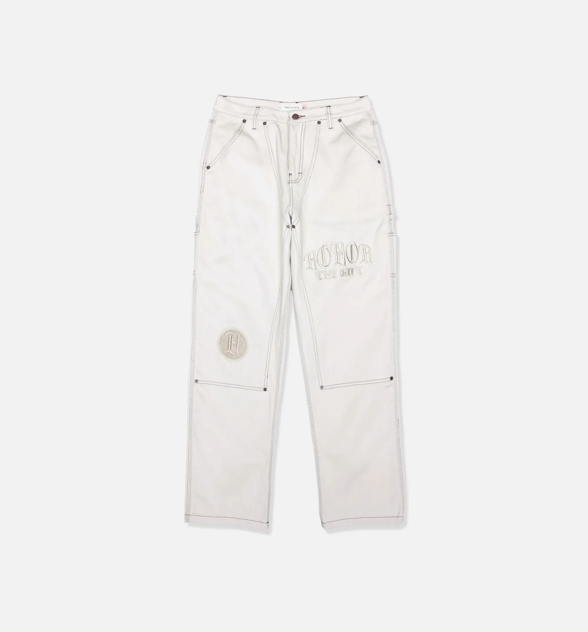 Honor The Gift Clothing Script Carpenter Mens Pants - Bone