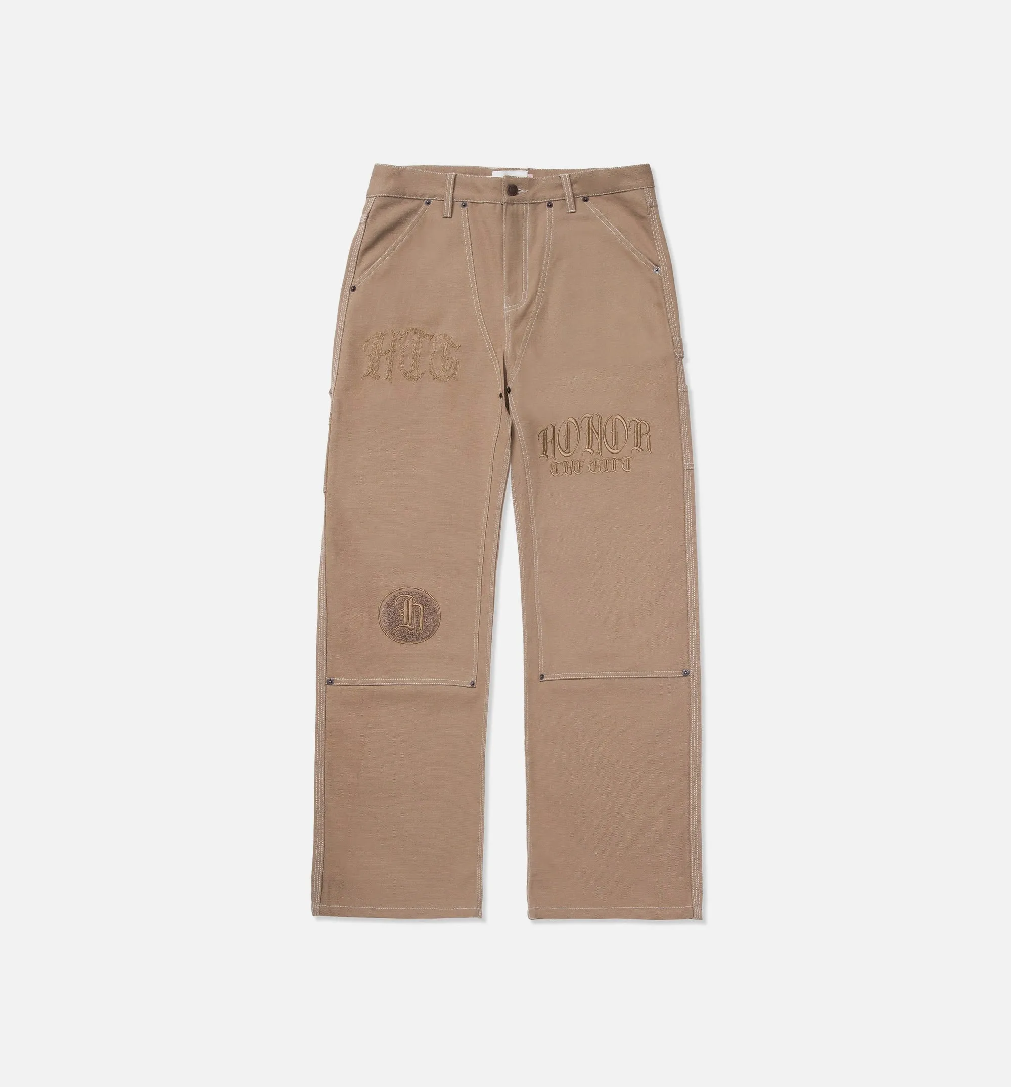 Honor The Gift Clothing Script Carpenter Mens Pants - Brown