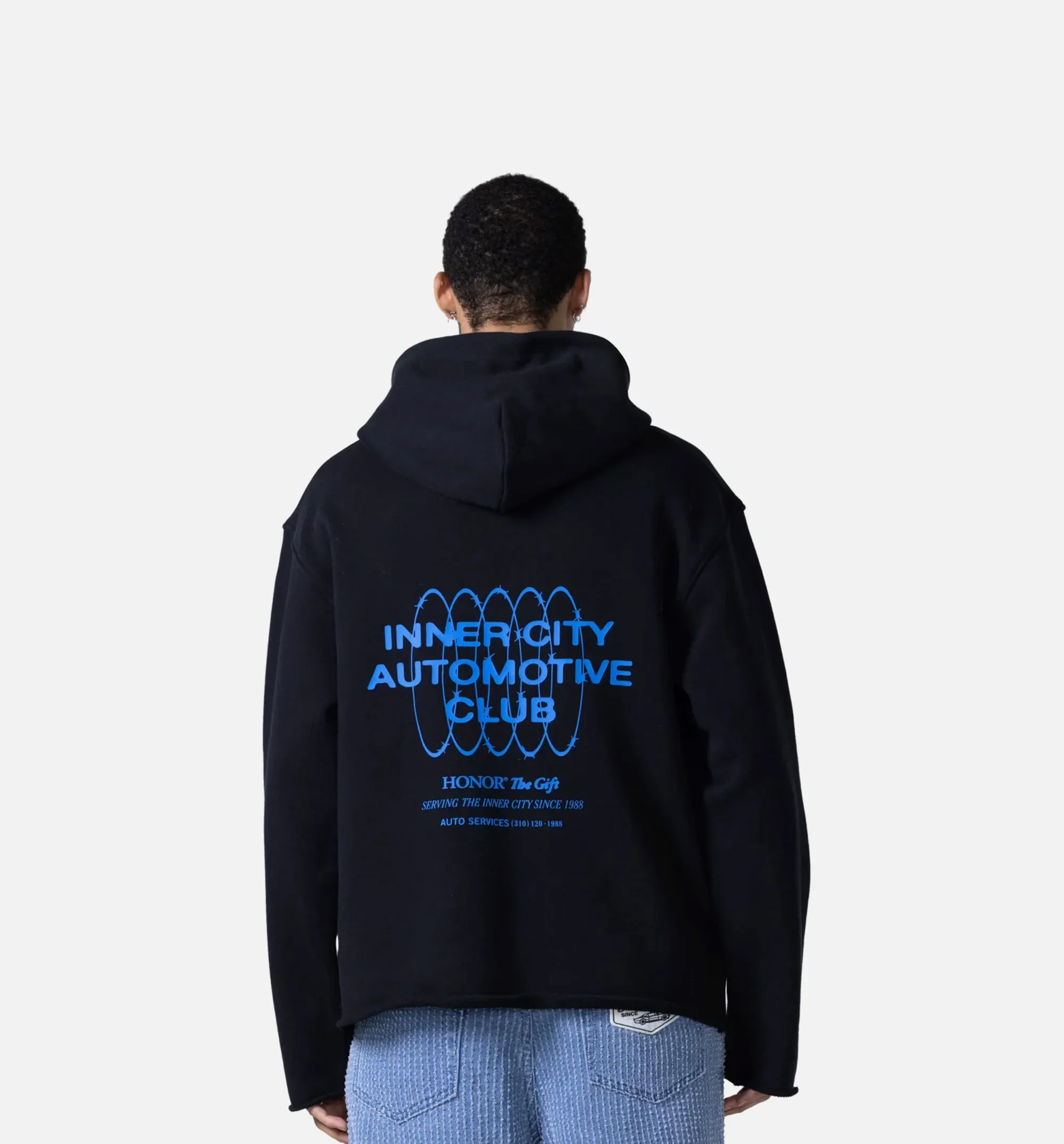 Honor The Gift Clothing Speedbike Pullover Mens Hoodie - Black/Pink