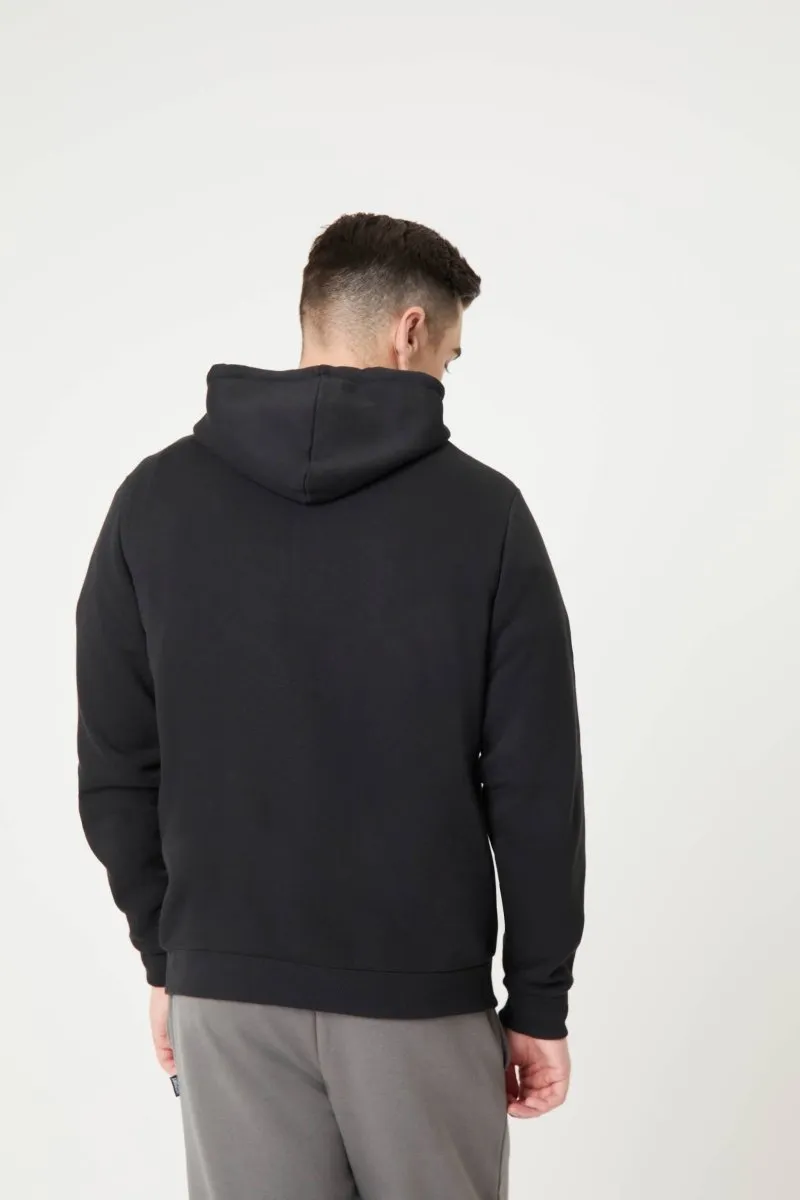INSPORT MEN'S ALASKA FULL ZIP HOODED BLACK JACKET Cothing_Mens-Insport