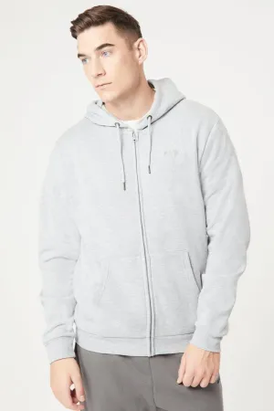 INSPORT MEN'S ALASKA FULL ZIP HOODED GREY JACKET Cothing_Mens-Insport