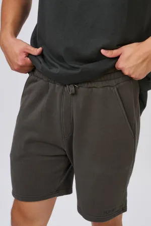 INSPORT MEN'S EASTON FLEECE ONYX SHORTS Cothing_Mens-Insport