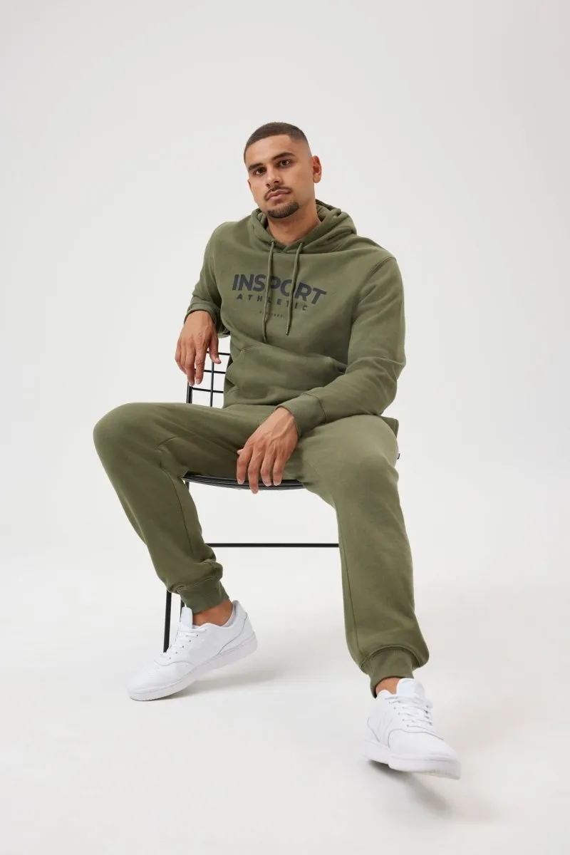 INSPORT MEN'S RALPH MILITARY GREEN TRACKPANT Cothing_Mens-Insport