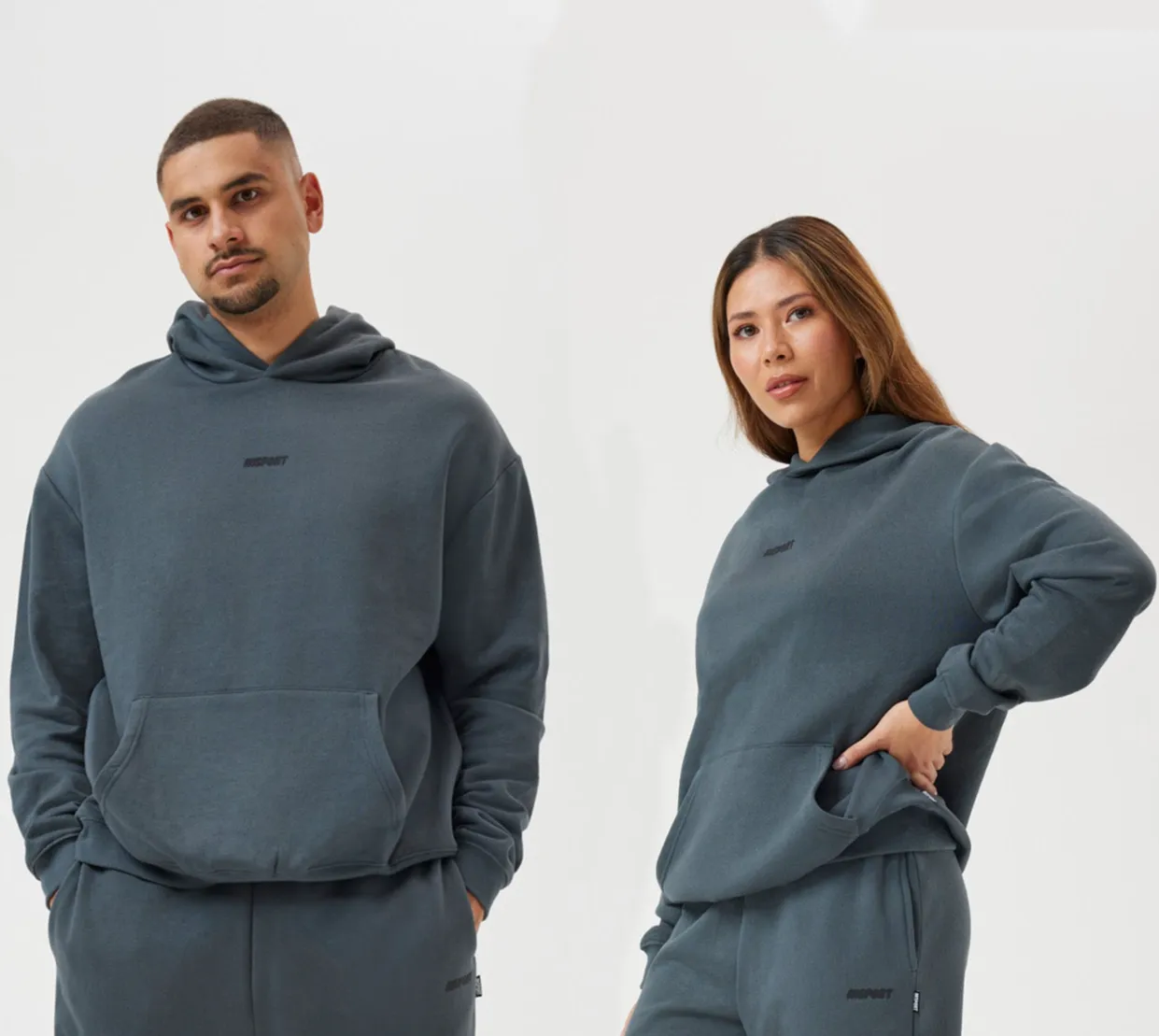 INSPORT UNISEX FRANKIE CARBON BLUE HOOD Cothing_Mens-Insport