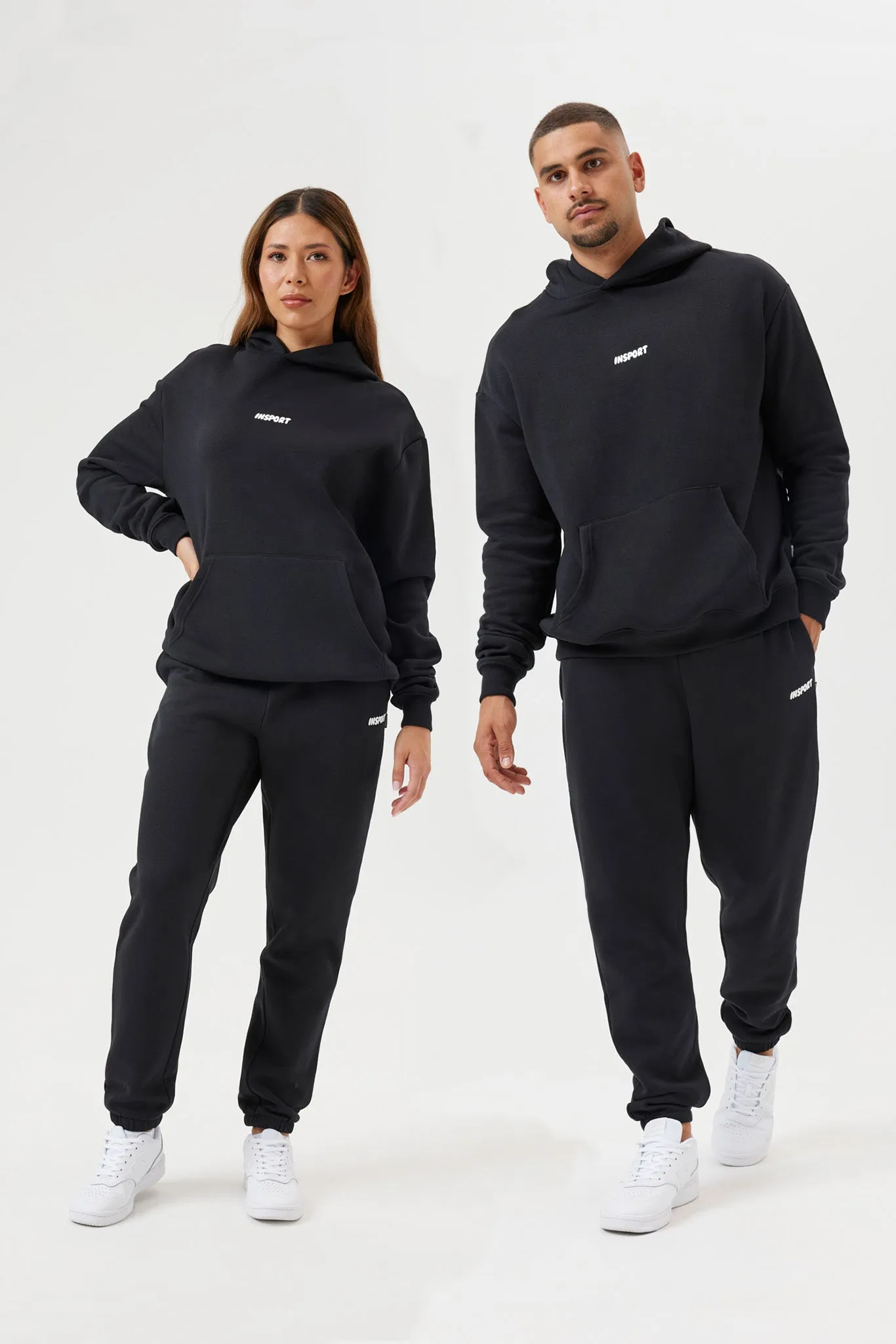 INSPORT UNISEX FRANKIE HOOD BLACK Cothing_Mens-Insport