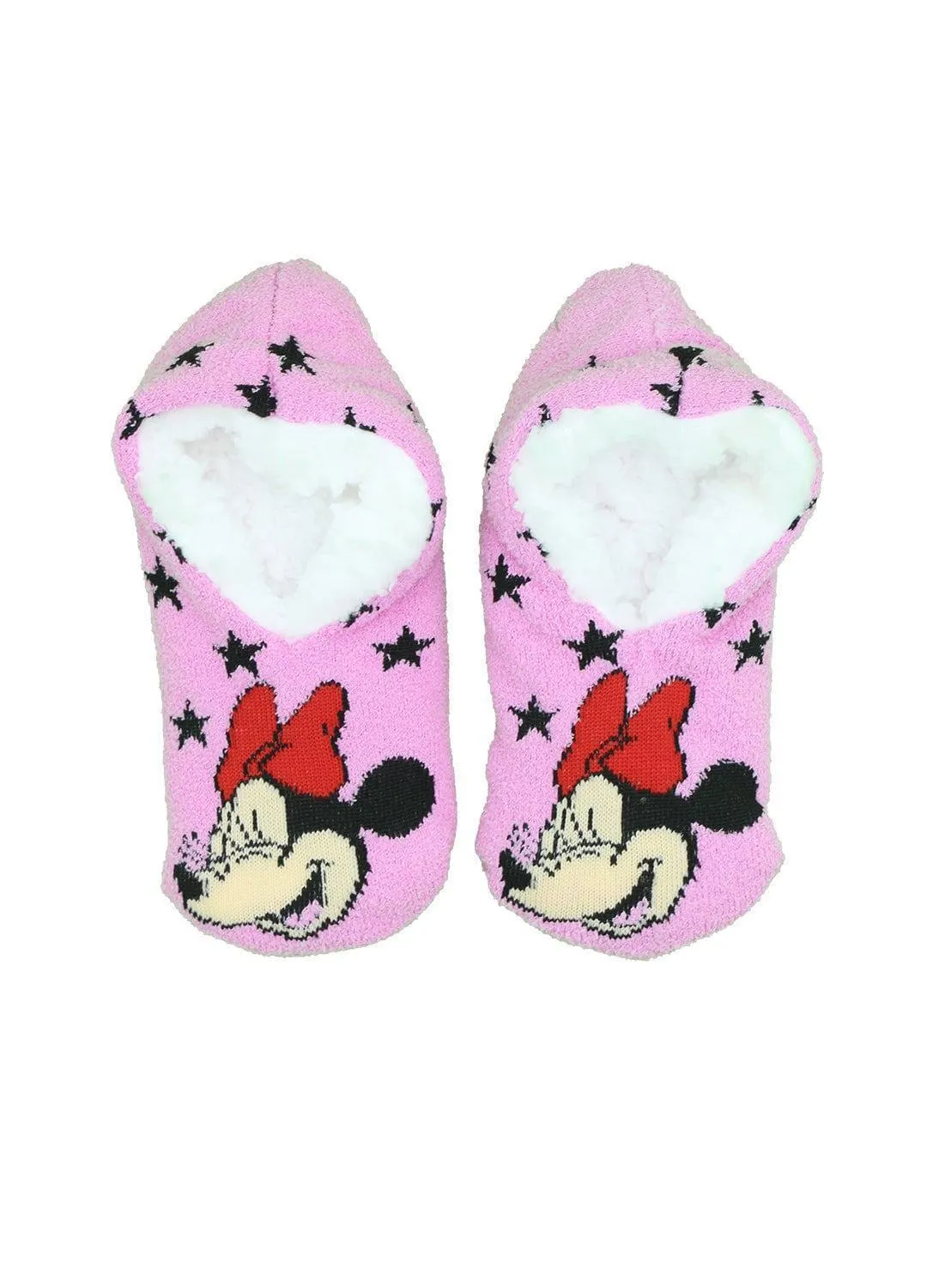 Jellifish Girls Minnie Mouse Slipper Socks - 2 Pack Babykids Jellifish Kids