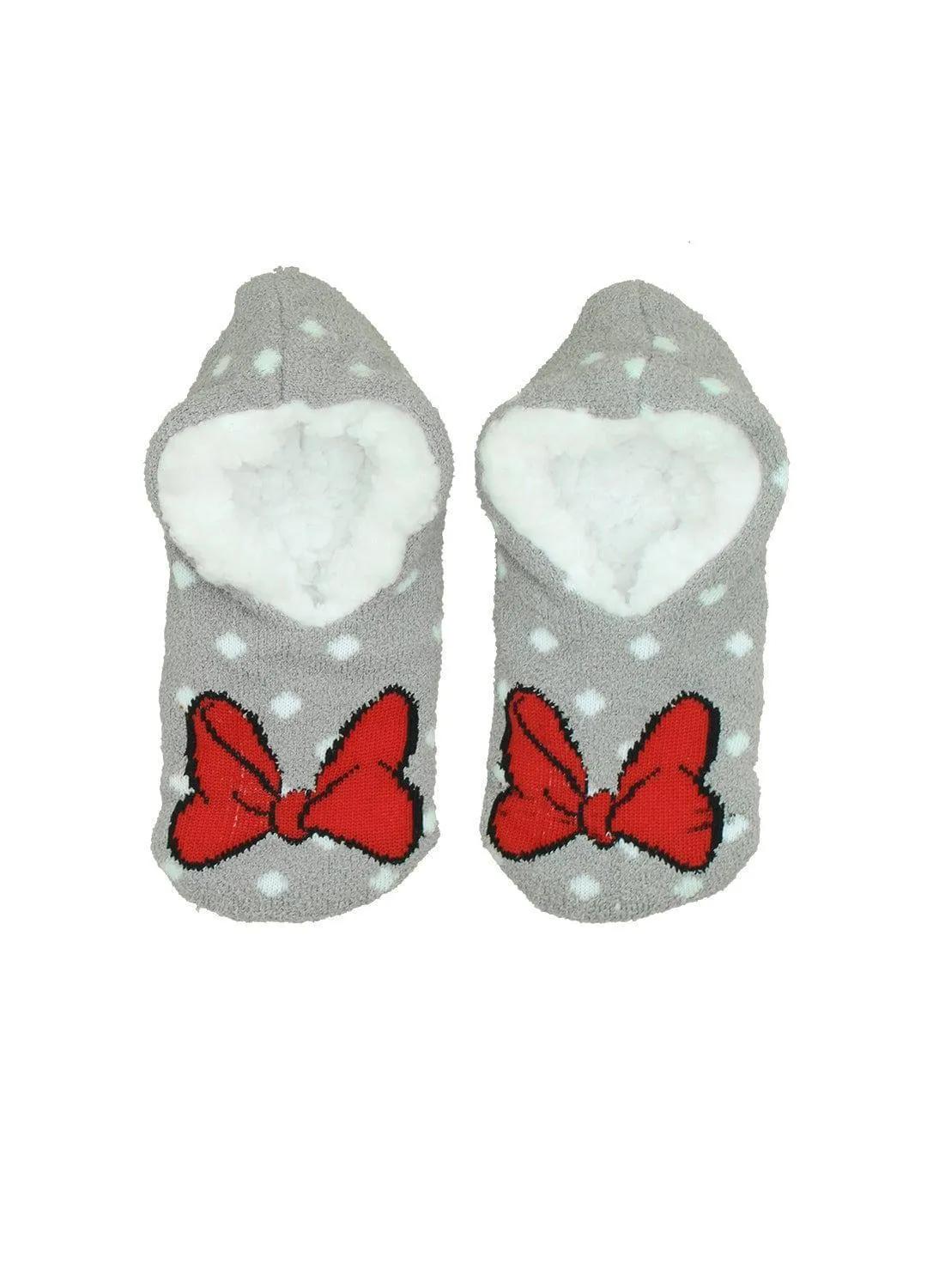 Jellifish Girls Minnie Mouse Slipper Socks - 2 Pack Babykids Jellifish Kids