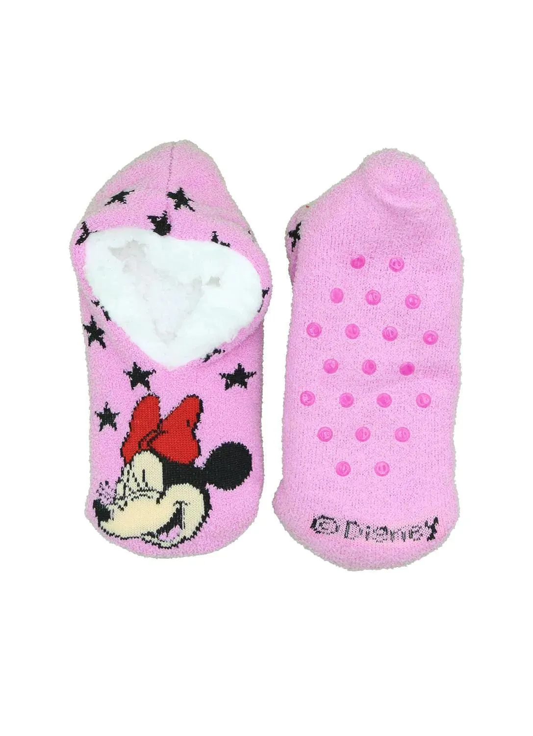 Jellifish Girls Minnie Mouse Slipper Socks - 2 Pack Babykids Jellifish Kids