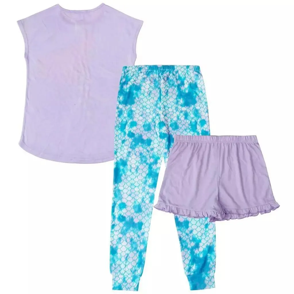 Jellifish Kids Girls Mermaid Pyjamas - 3 pieces ( 4 to 14Y) Babykids Jellifish Kids