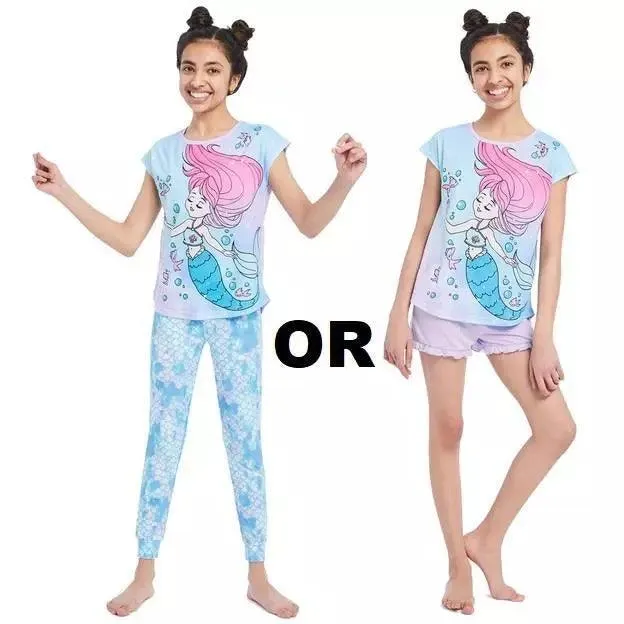 Jellifish Kids Girls Mermaid Pyjamas - 3 pieces ( 4 to 14Y) Babykids Jellifish Kids