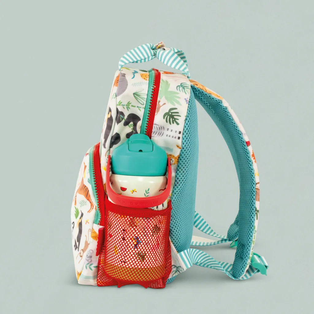 Jellycat Bashful Lion Soft Toy with Floss & Rock Jungle Backpack Gift Set