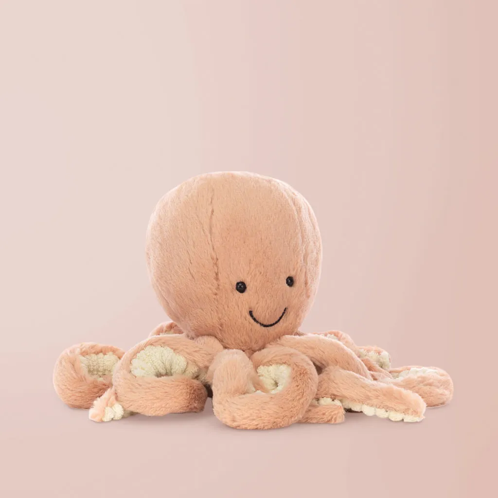 Jellycat Odell Octopus Soft Toy with Odell, The Fearless Octopus Book Gift Set