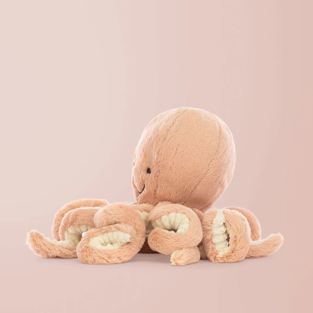 Jellycat Odell Octopus Soft Toy with Odell, The Fearless Octopus Book Gift Set