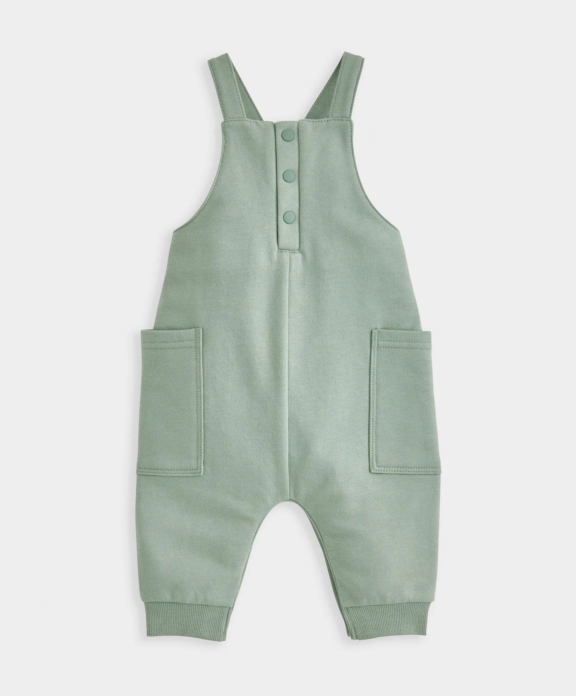 Jersey Ribbed Bodysuit & Dungaree Set