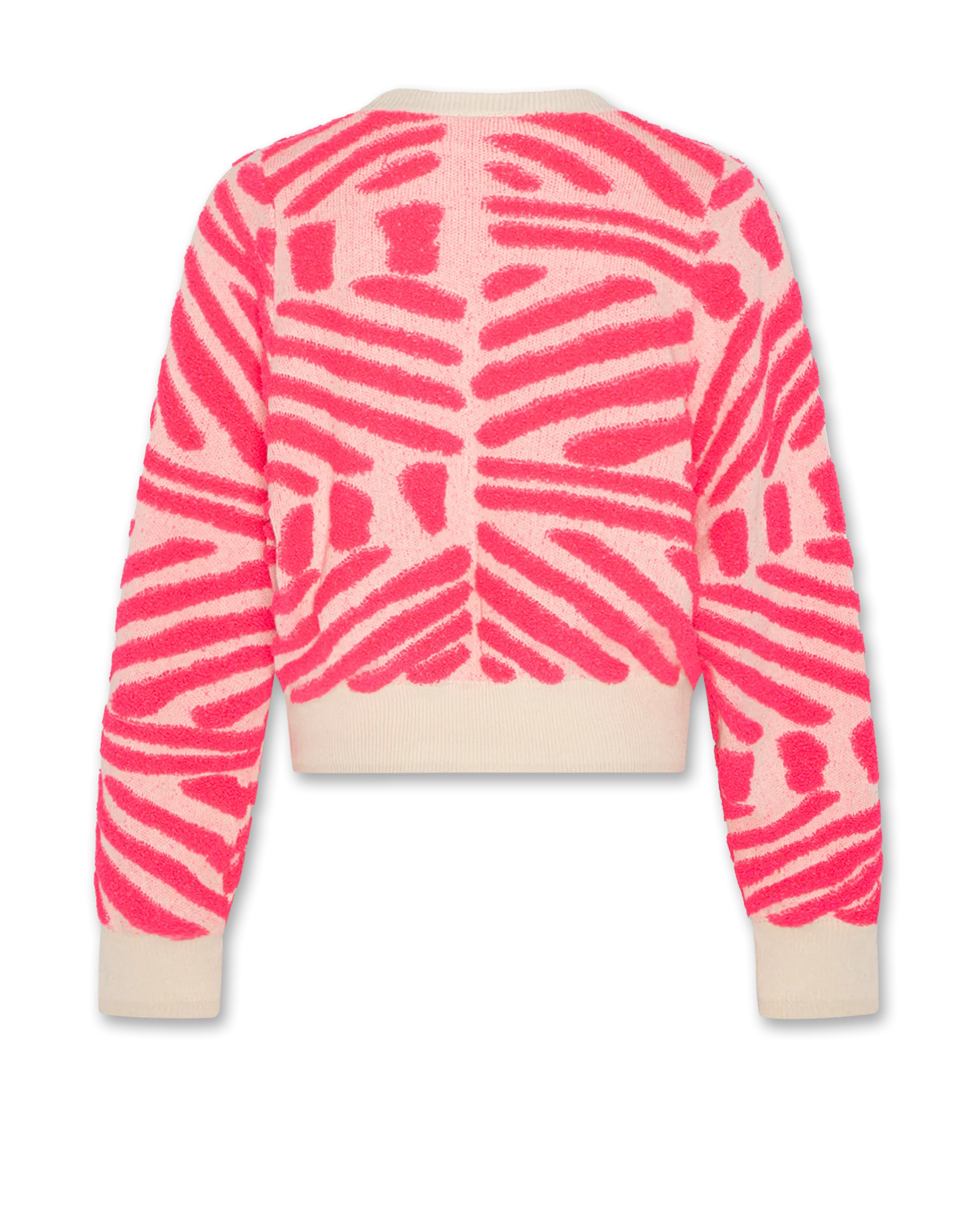 jess c-neck jacquard 000510 - fluo pink Ao76 Clothes Boys Girls