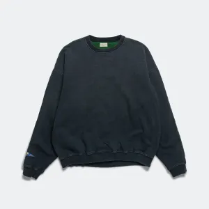 Kapital Clothing SWT Knit 2Tones Remake BIG SWT (BONE) - BLKxGreen