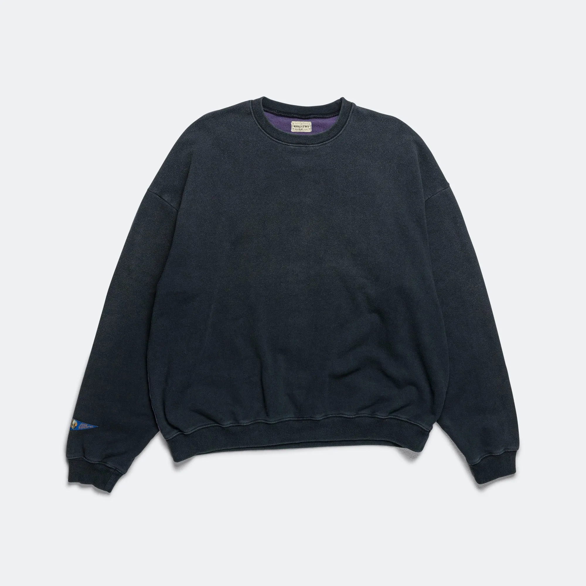 Kapital Clothing SWT Knit 2Tones Remake BIG SWT (BONE) - BLKxPurple