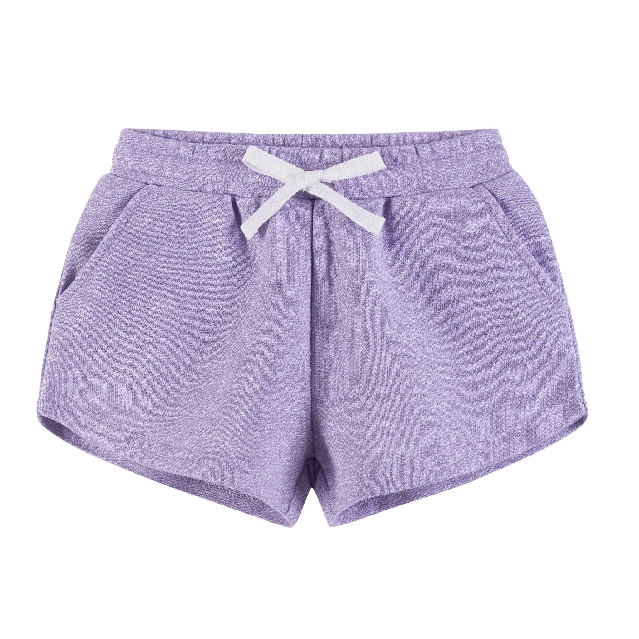 Kids (2-6) Girls Tie-front Top & Short Set | Purple Smiley Face Babykids_Andy-Evan