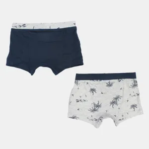 Kids Boys Cotton Boxer Shorts – Pack of 2
