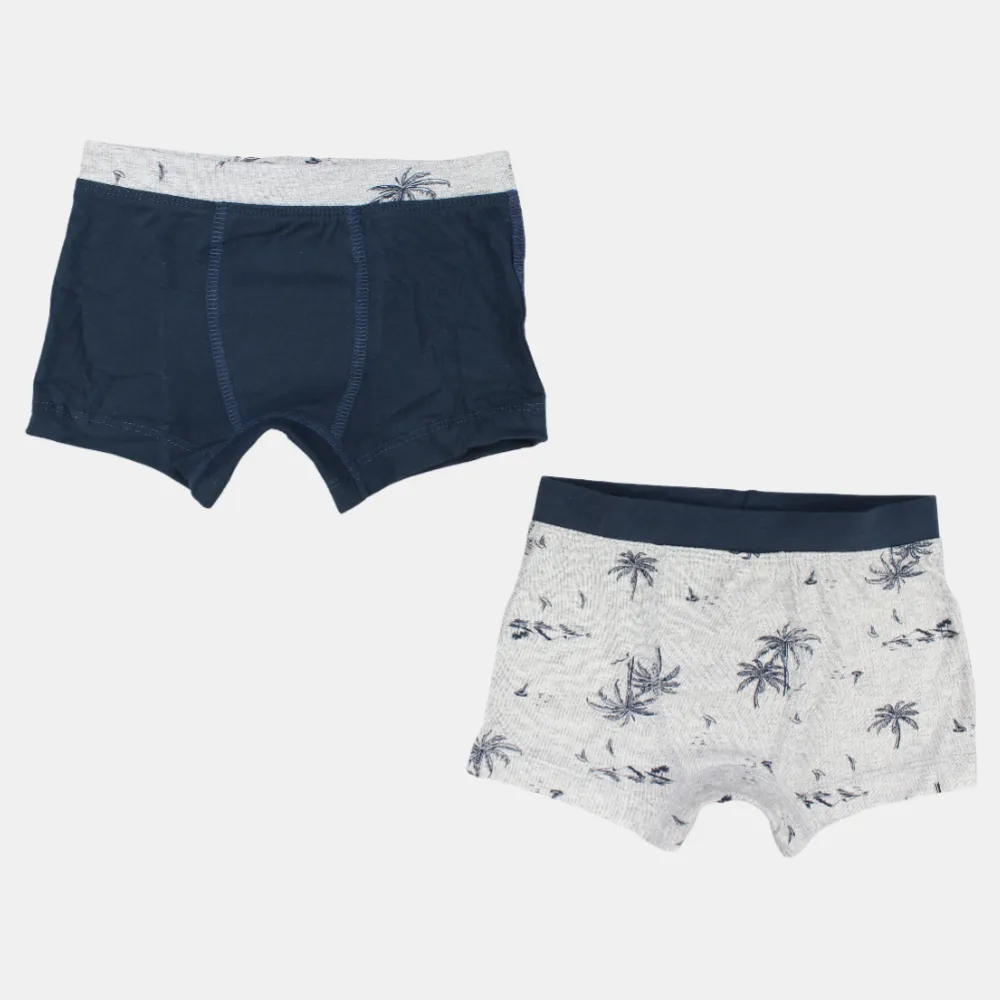 Kids Boys Cotton Boxer Shorts – Pack of 2