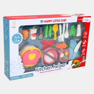 Kids Kitchen Playset – Pretend Cooking Toy Set