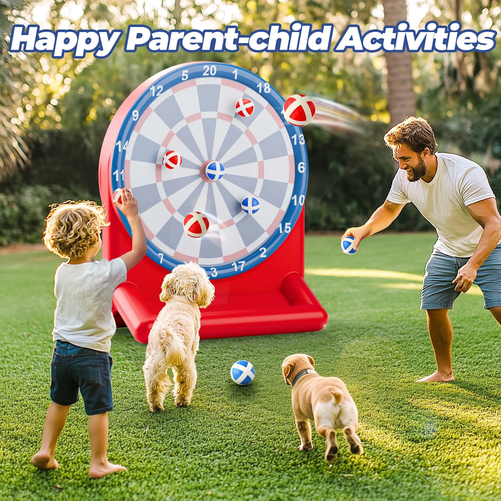 Kids Swimming Pool Toys, Inflatable Floating Dart Board Water Game