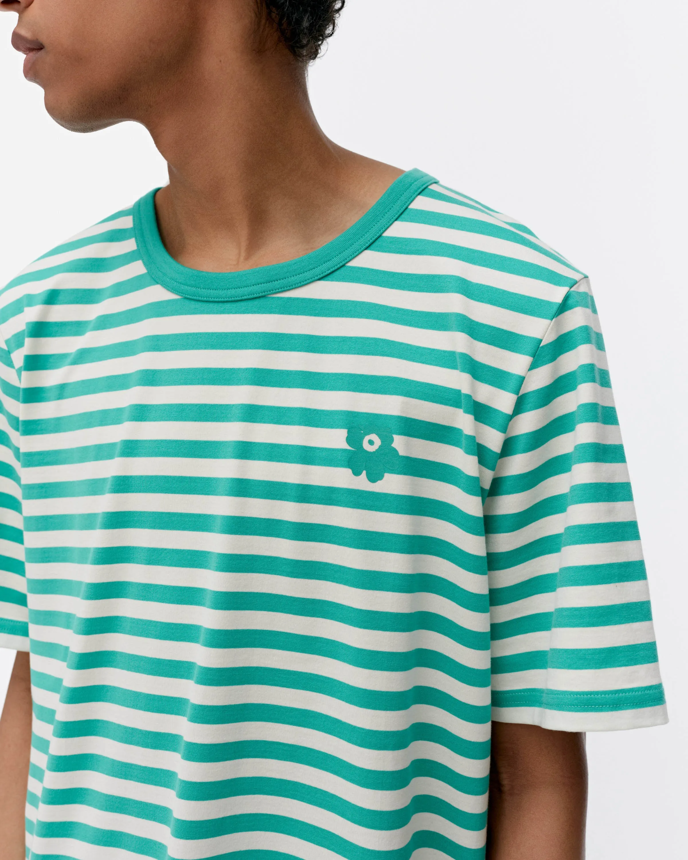 Kioski Tasaraita Unisex Unikko Short Sleeve Top 71cm Clothing_Marimekko
