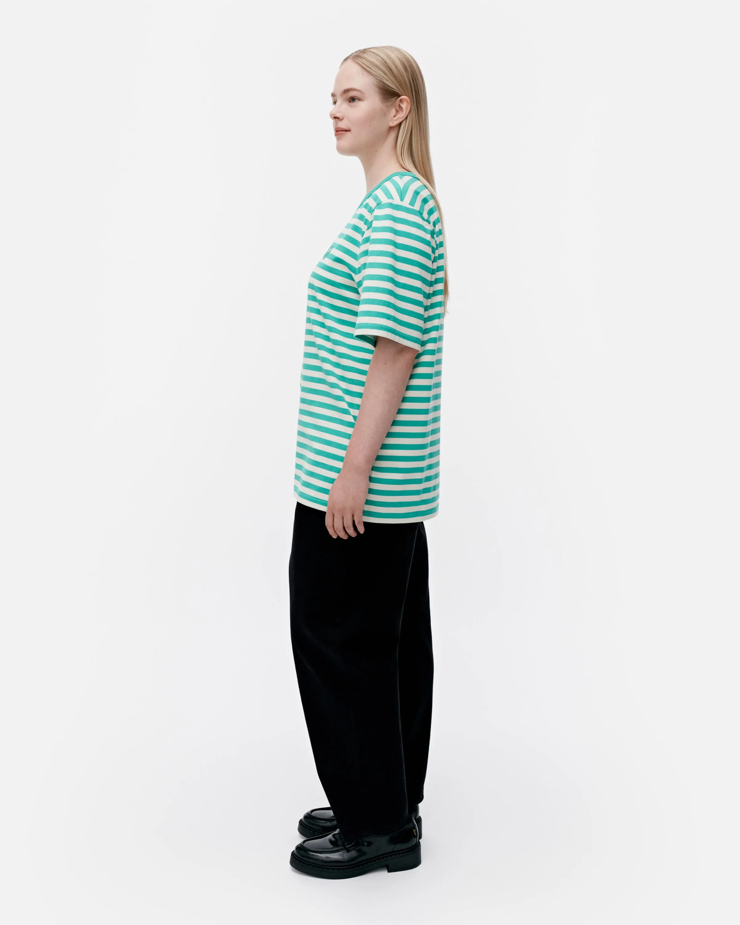Kioski Tasaraita Unisex Unikko Short Sleeve Top 71cm Clothing_Marimekko